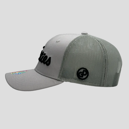 grey mesh cap