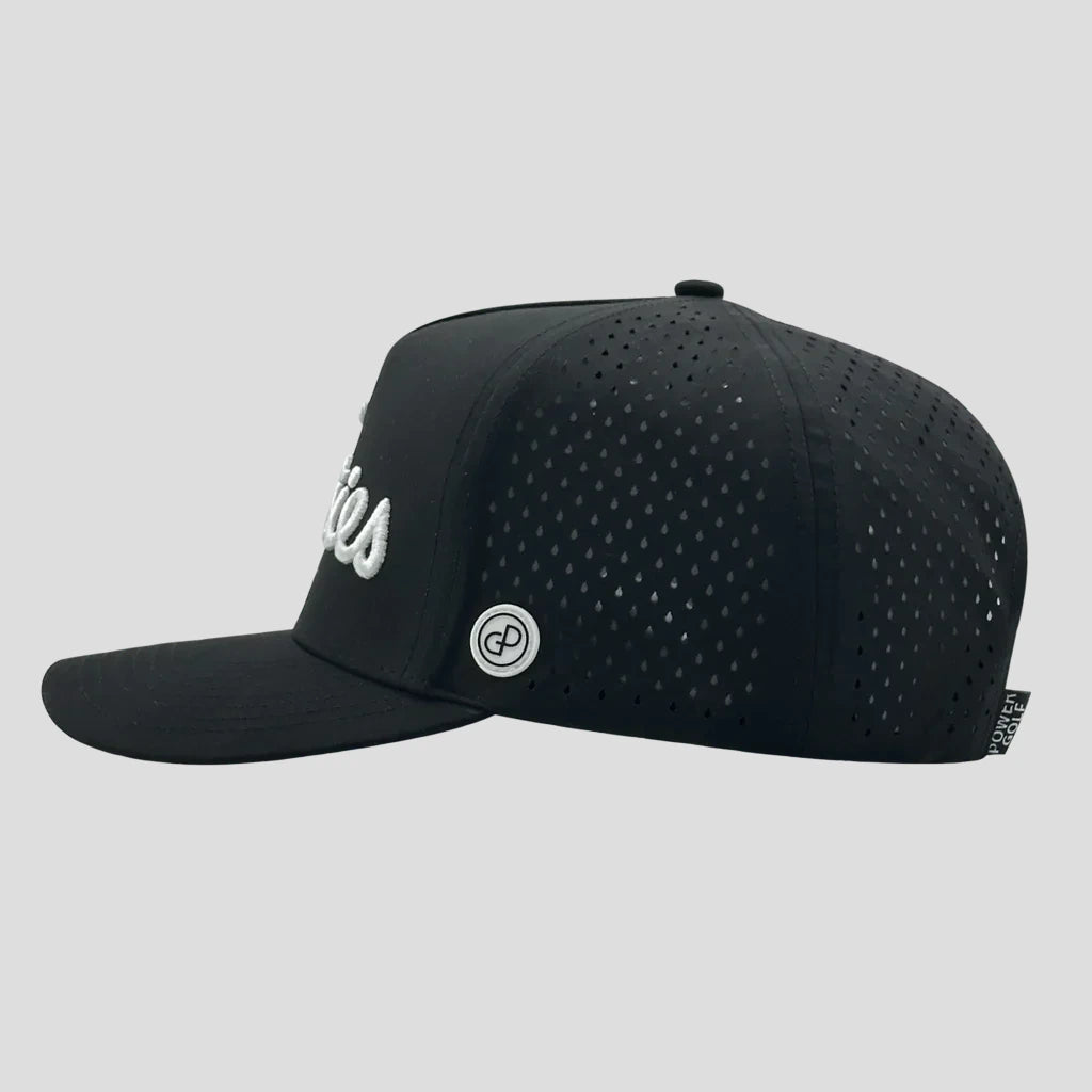 High-performance golf cap featuring titties design for optimal comfort and style on the course.